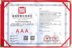 诚信经营示范单位